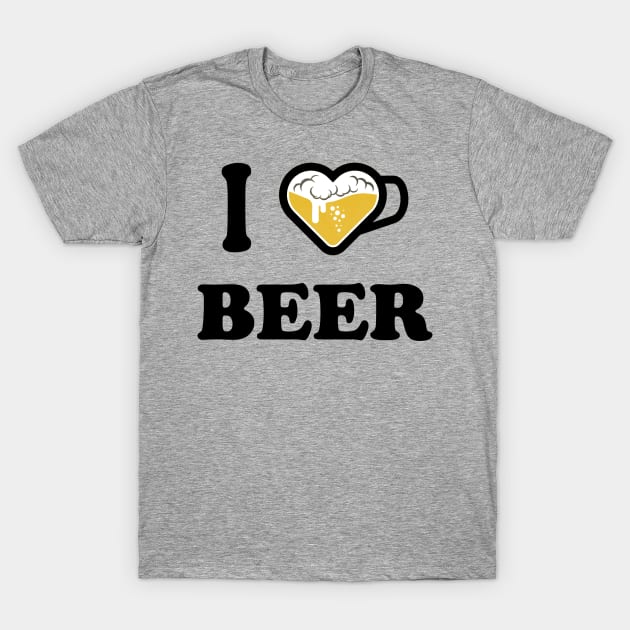 I LOVE BEER T-Shirt by byfab